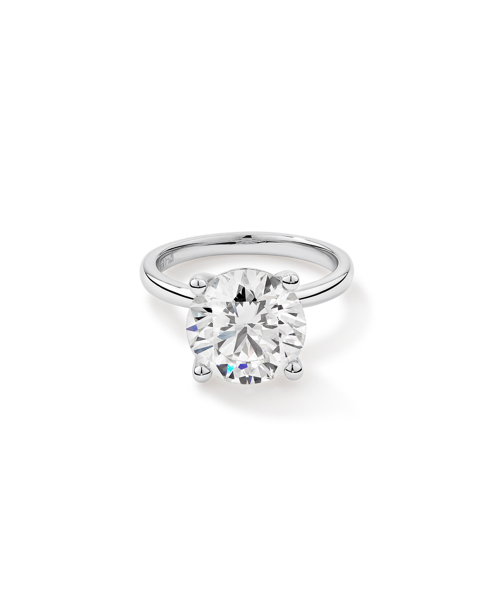 5.00 Carat TW Round Brilliant Laboratory-Grown Diamond Solitaire Engagement Ring in Platinum