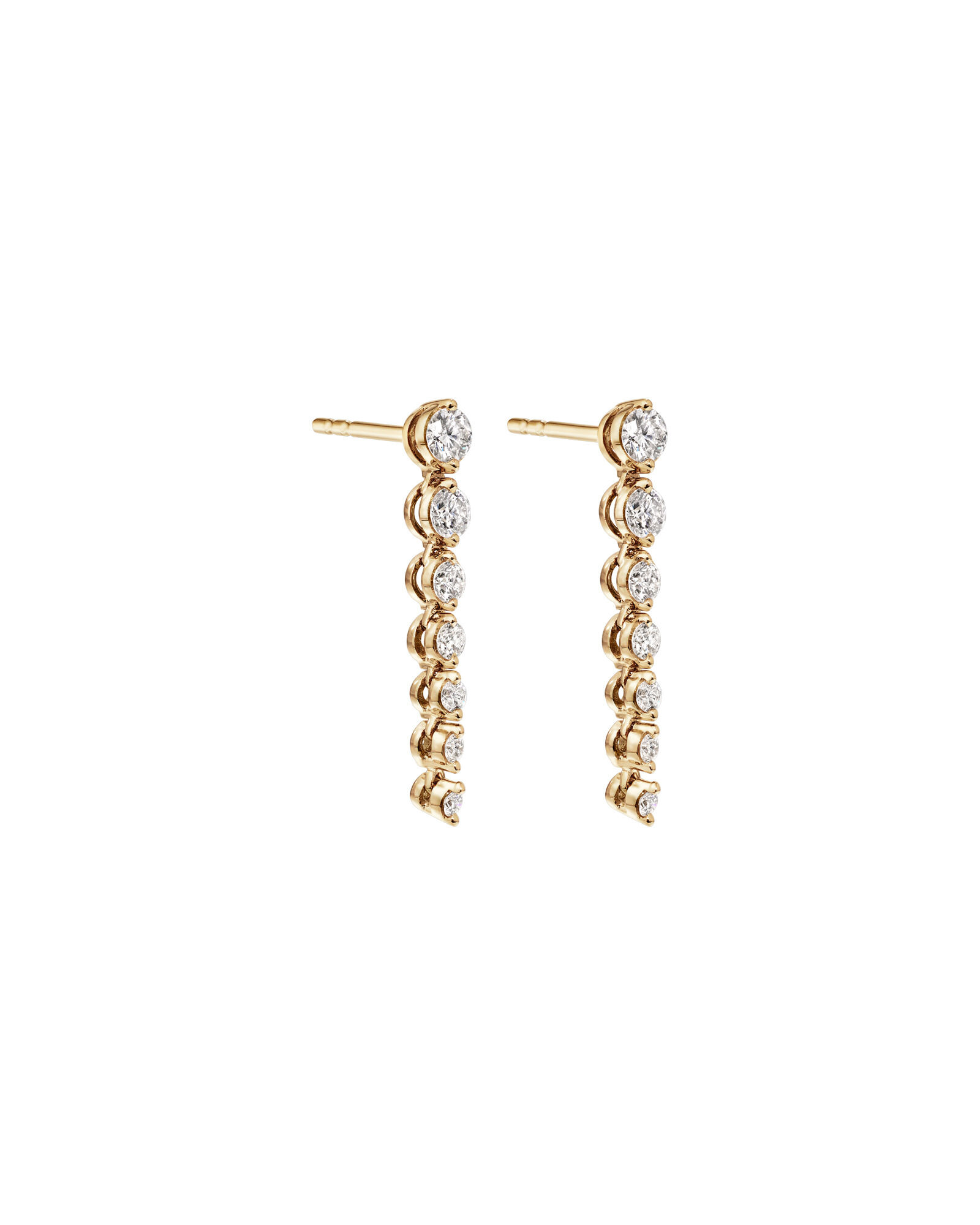 Drop Earrings with 0.50 Carat TW of Diamonds in 18kt Yellow Gold