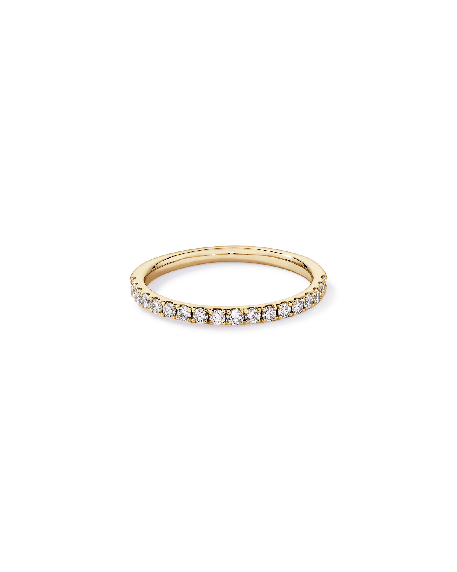 0.34TW Round Brilliant Laboratory-Grown Diamond Wedding Band in 14kt Yellow Gold
