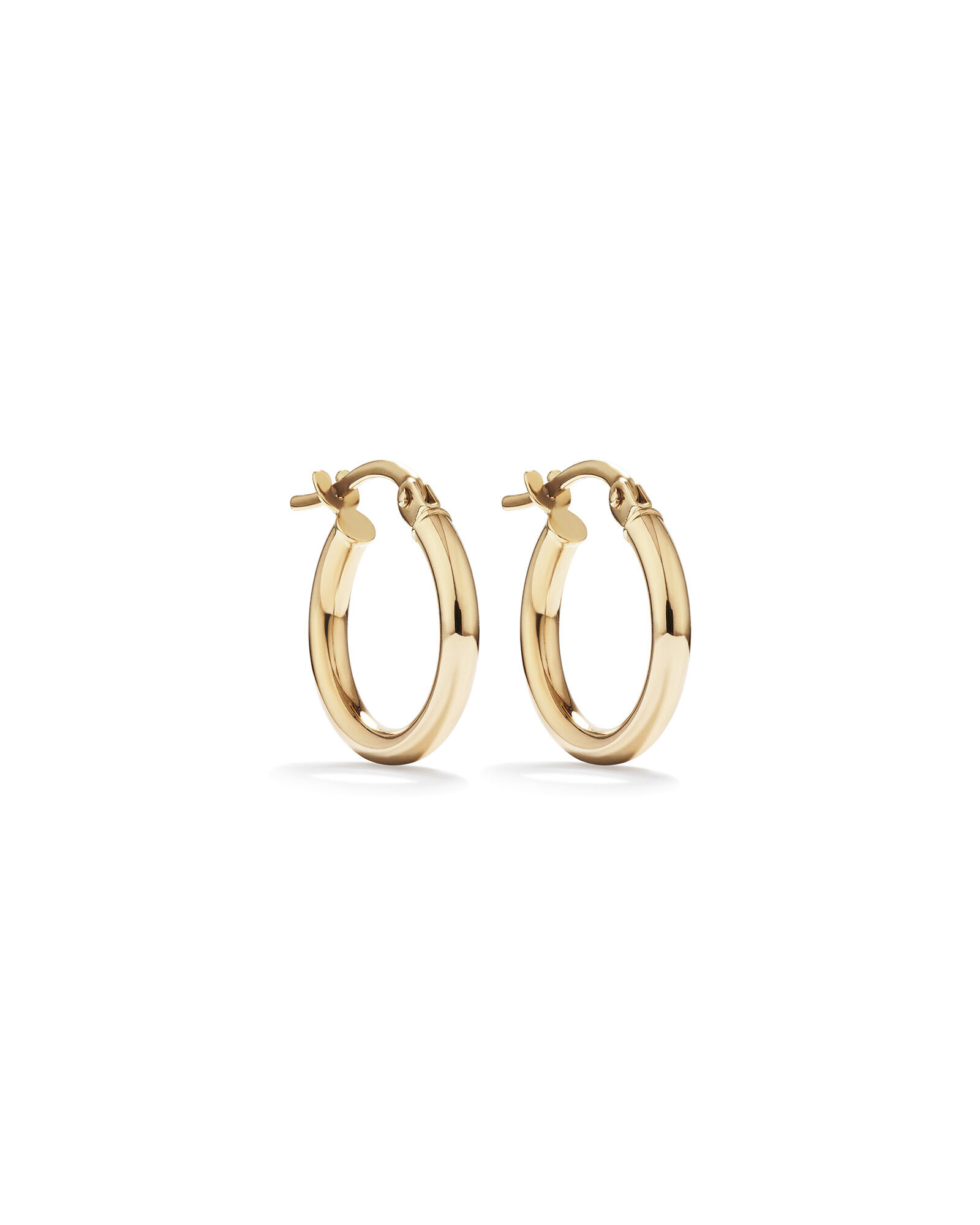 10mm Hoop Earrings in 10kt Yellow Gold
