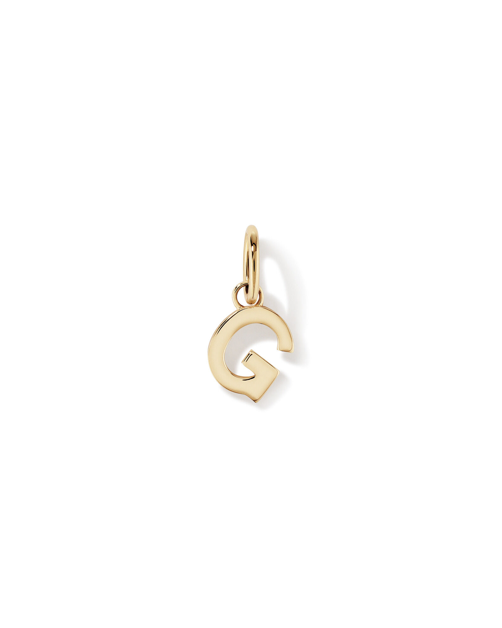 Letter G Initial Pendant in 10kt Yellow Gold