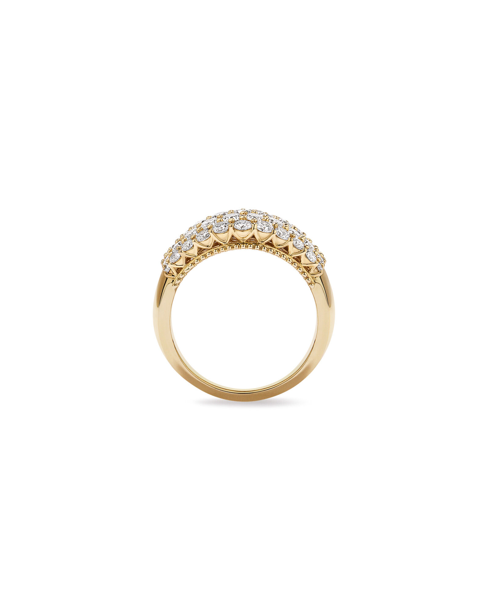 2.00TW Lab Diamond Cluster Ring in 10kt Gold