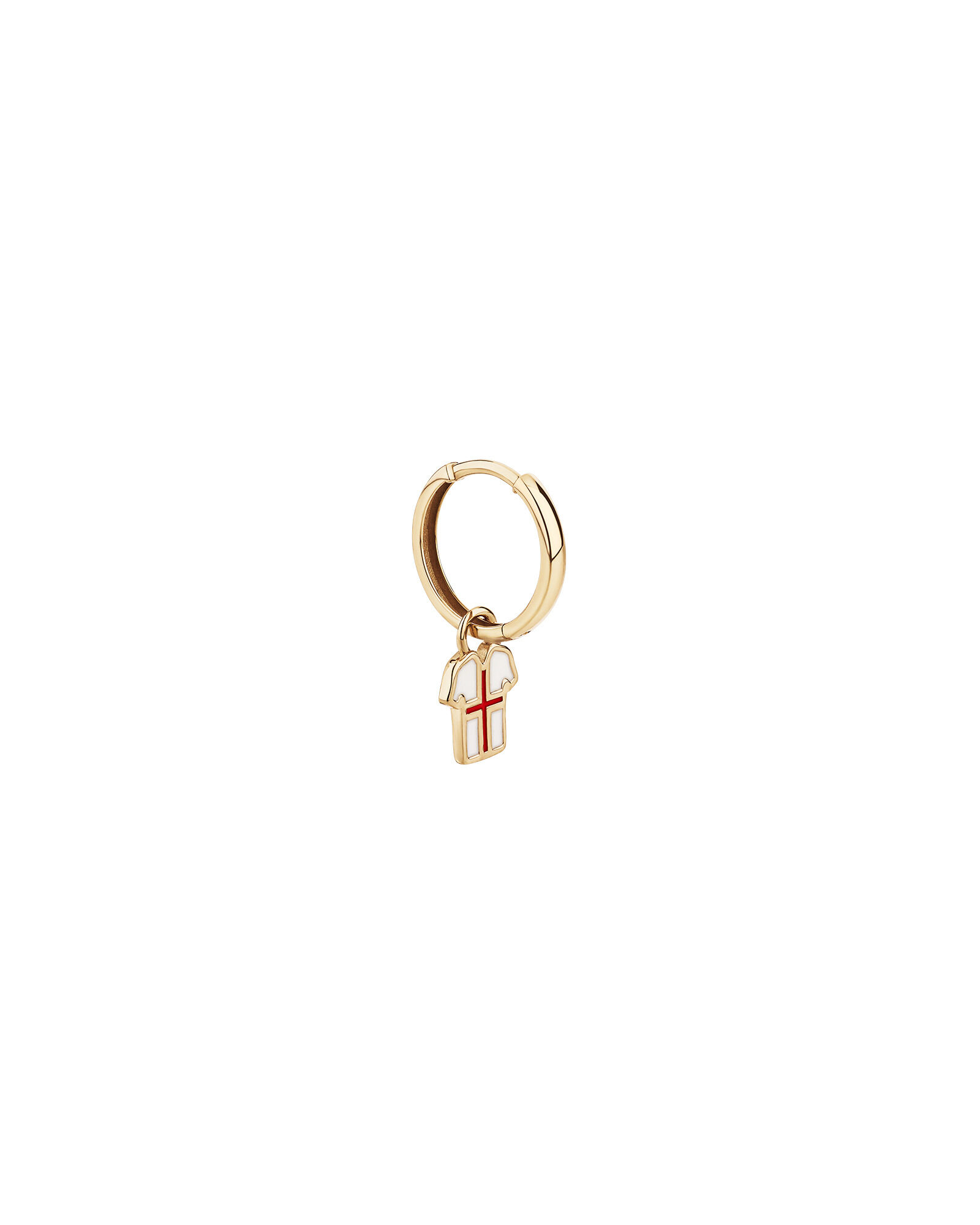 England Jersey Earring Charm in 18Kt Vermeil