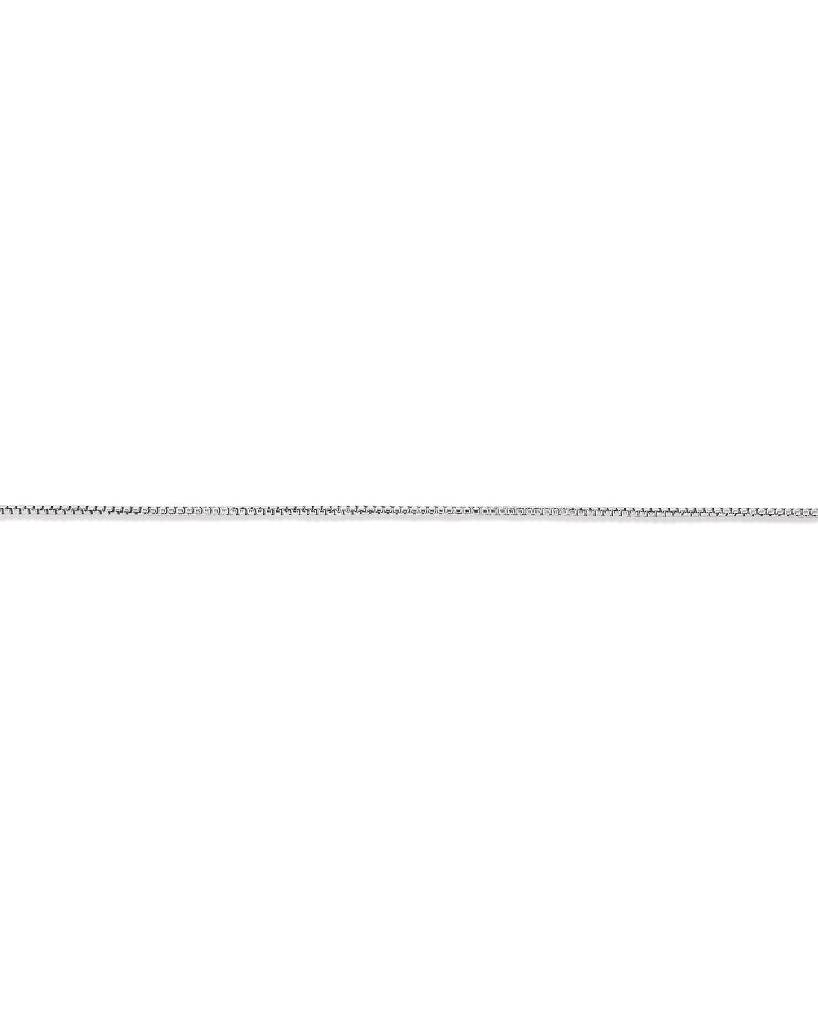 50cm (20") 1.25mm Width Round Box Chain Necklace in Sterling Silver