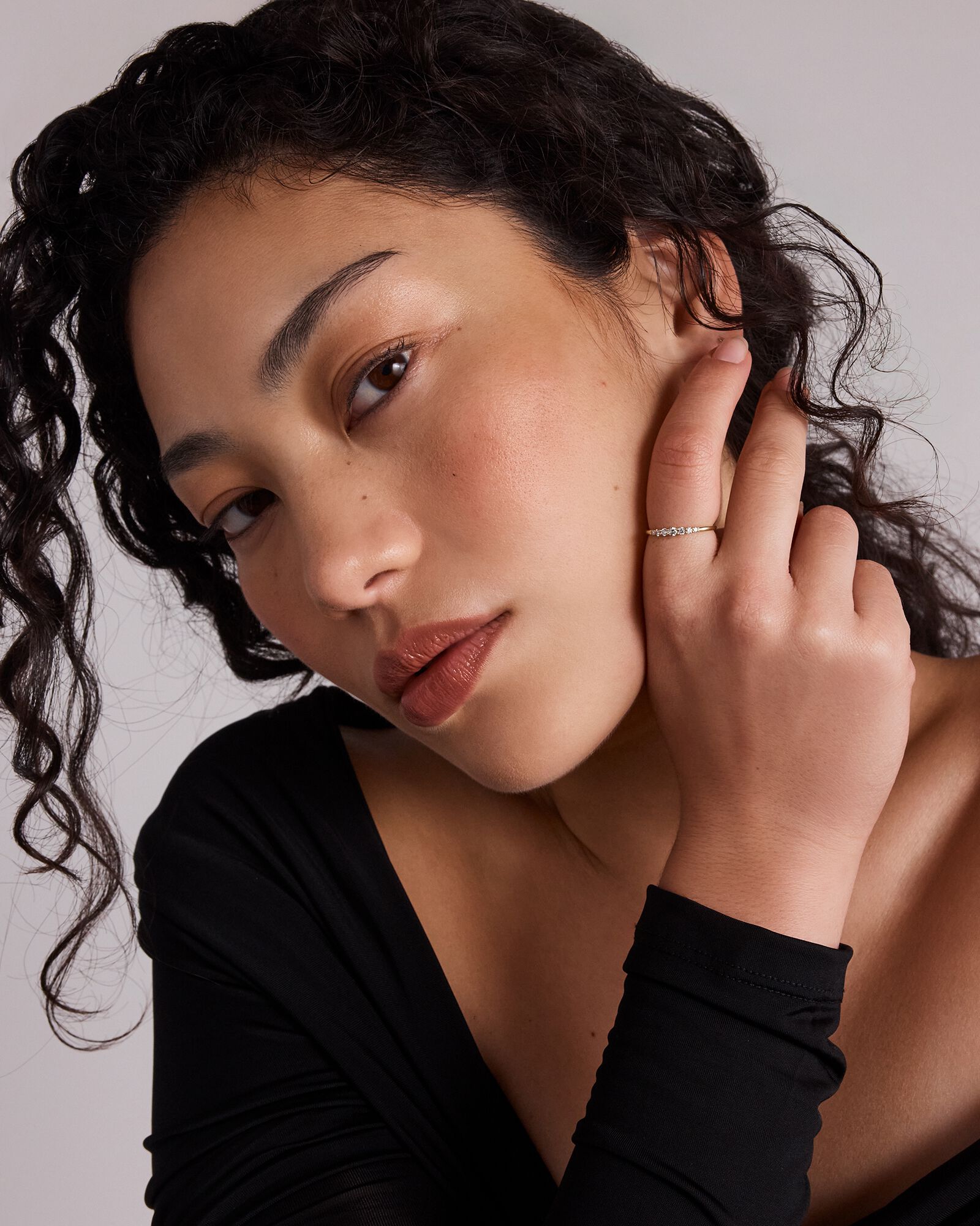 0.20 Carat TW Round Brilliant Graduated Diamond Ring in 10kt Yellow Gold