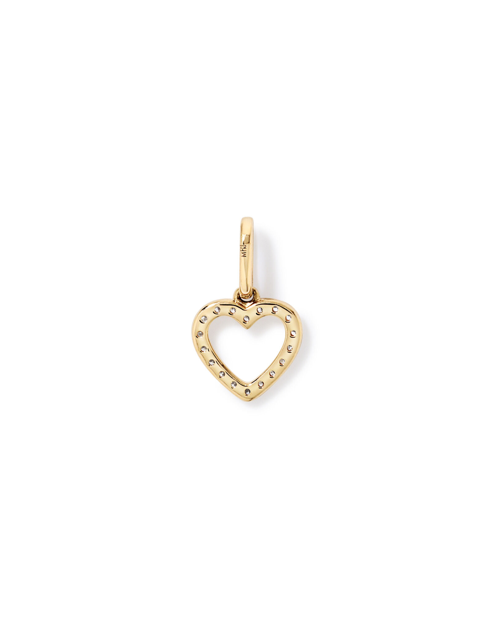 0.10TW Diamond Heart Pendant in 10kt Gold