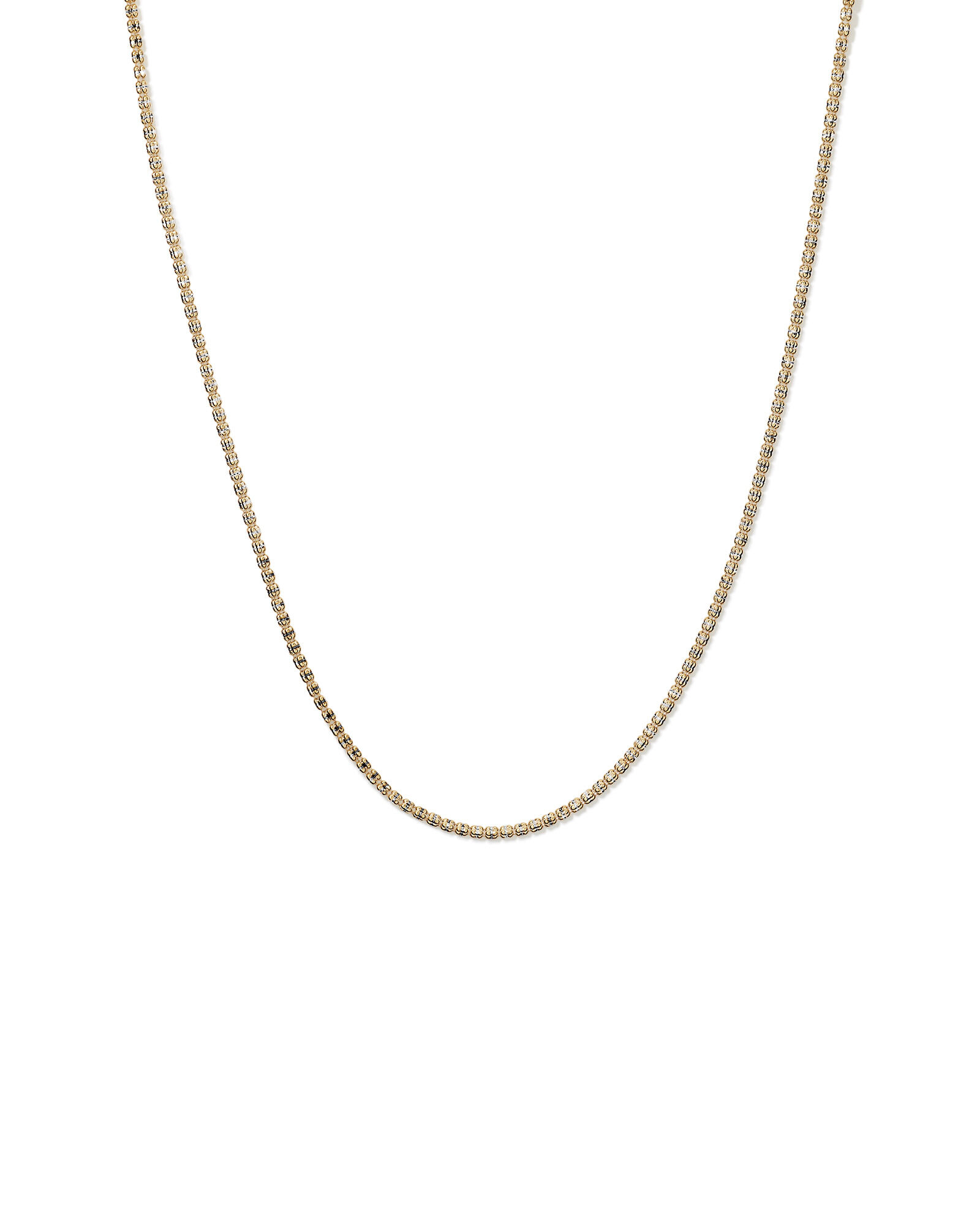 Cha&icirc;ne bicolore 2,6 mm de 50 cm (20") en or jaune 10 kt