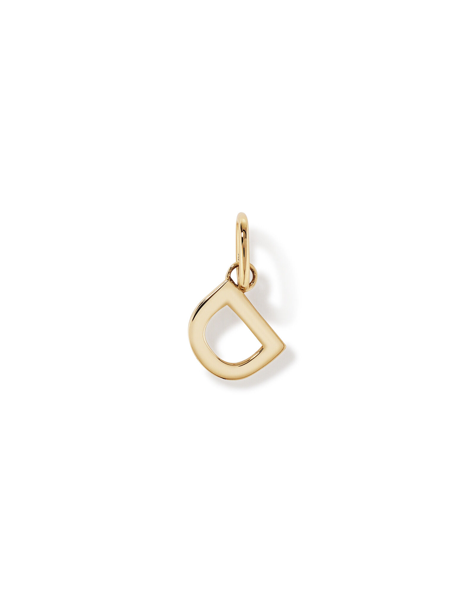 Letter D Initial Pendant in 10kt Yellow Gold