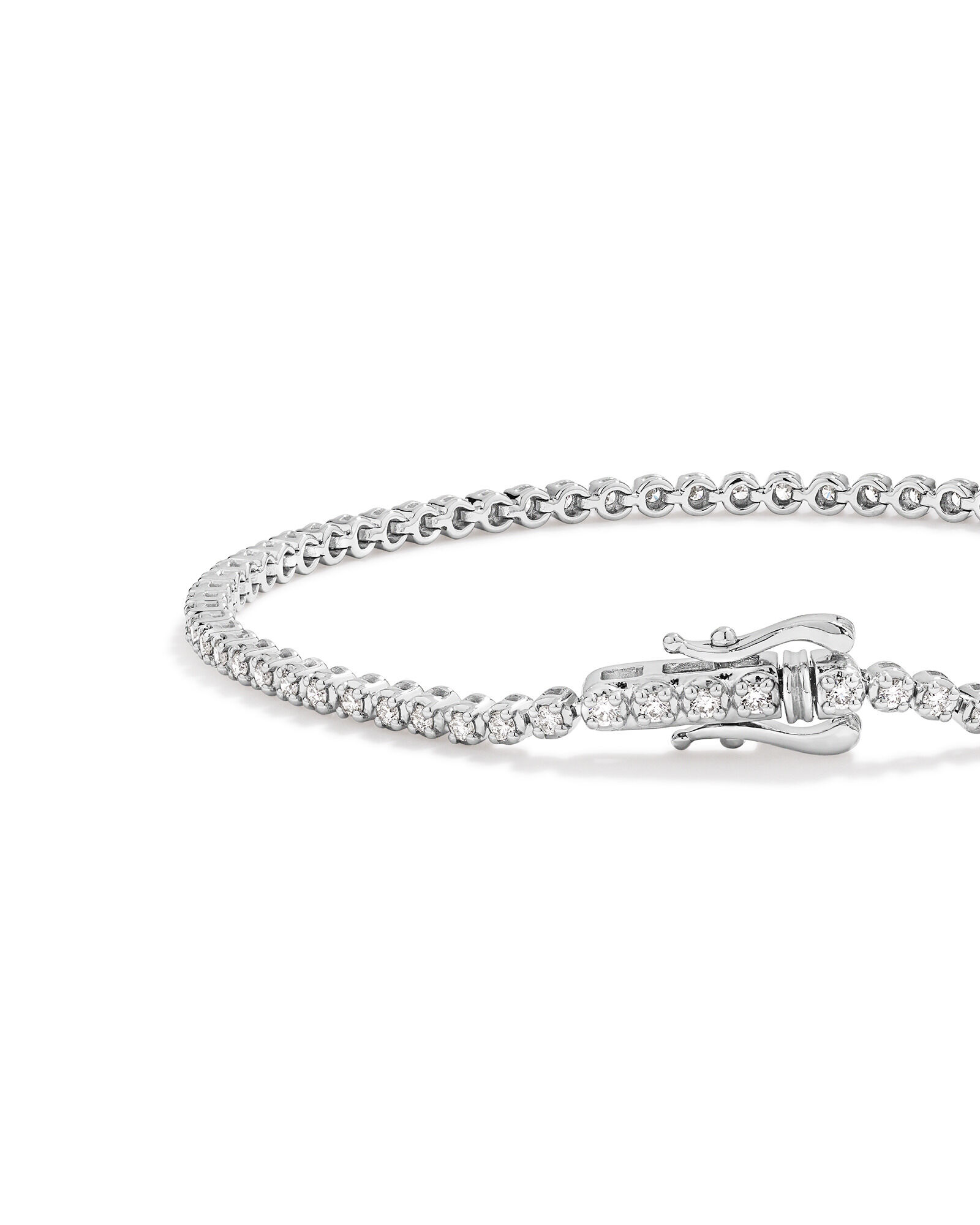 Bracelet de tennis en diamant cultiv&eacute; en laboratoire 1,00 carat TW en argent sterling