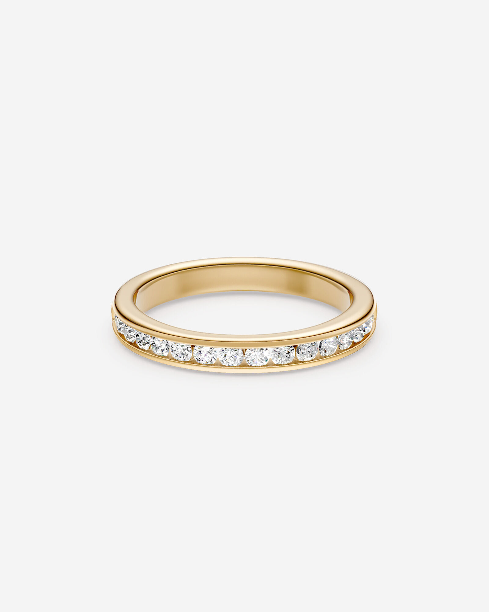 0.50 Carat TW Channel Set Diamond Wedding Ring in 14kt Yellow Gold