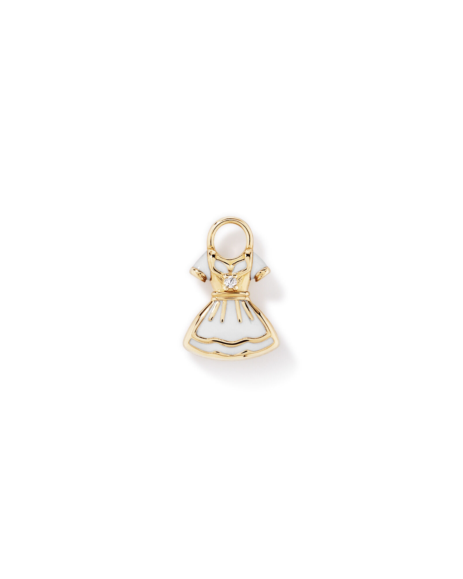 Charme de boucle d&rsquo;oreille Dirndl en Vermeil 18 kt