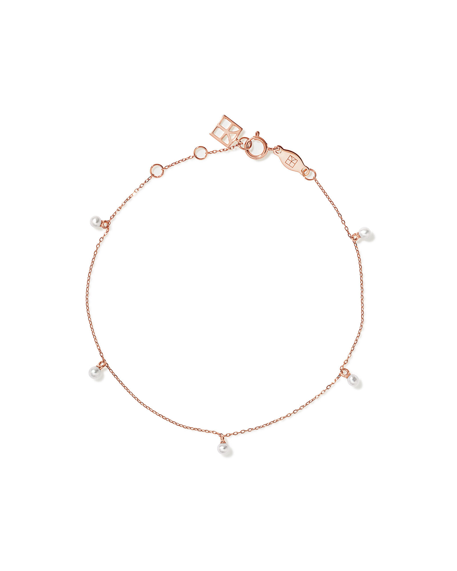 Bracelet en perles d&rsquo;eau douce micro-cultiv&eacute;es en 10 kt en or rose