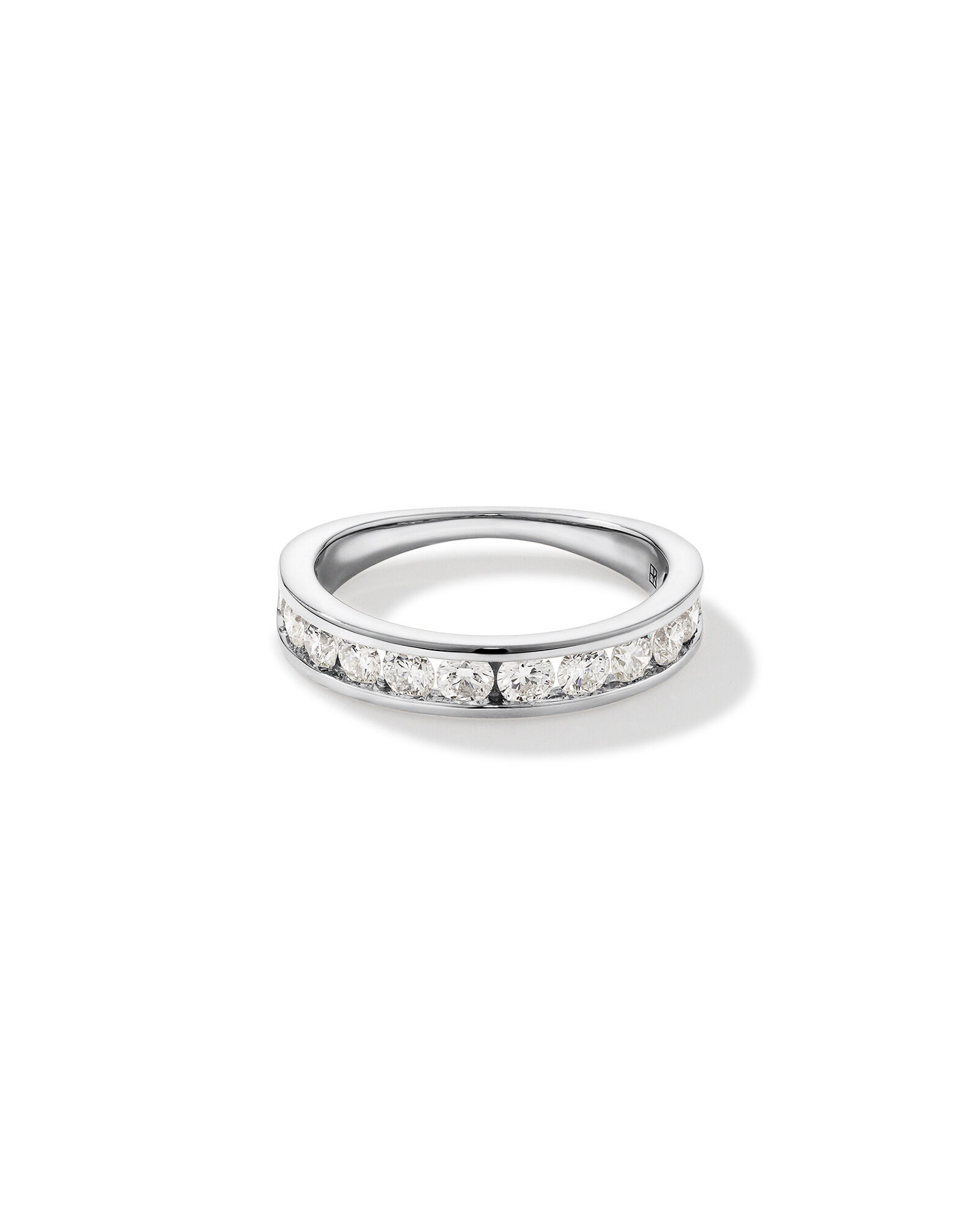 1.00 Carat TW Channel Set Round Brilliant Laboratory-Grown Diamond Wedding Ring in 14kt White Gold
