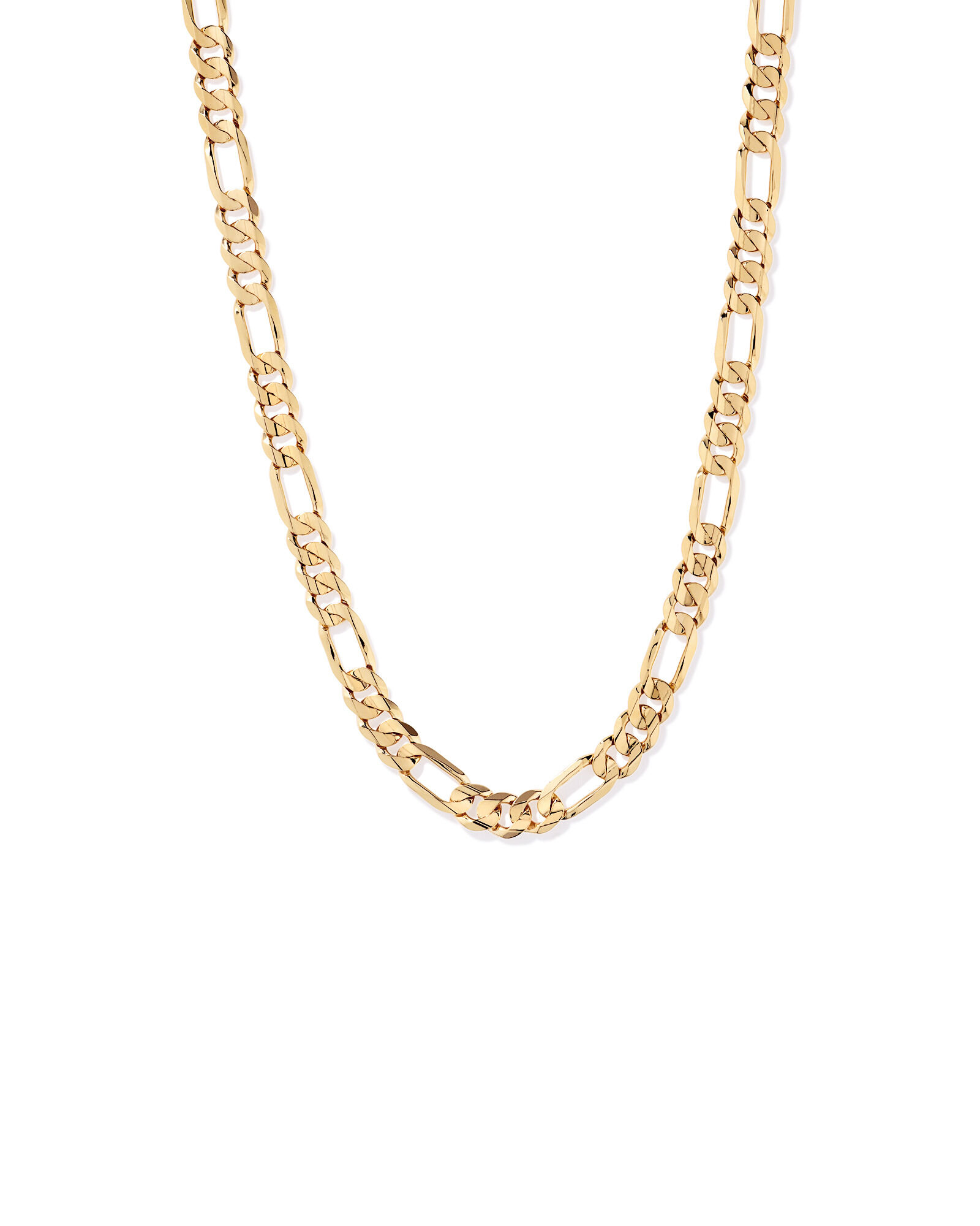 Cha&icirc;ne Figaro de 55 cm (22") en Vermeil 18 kt
