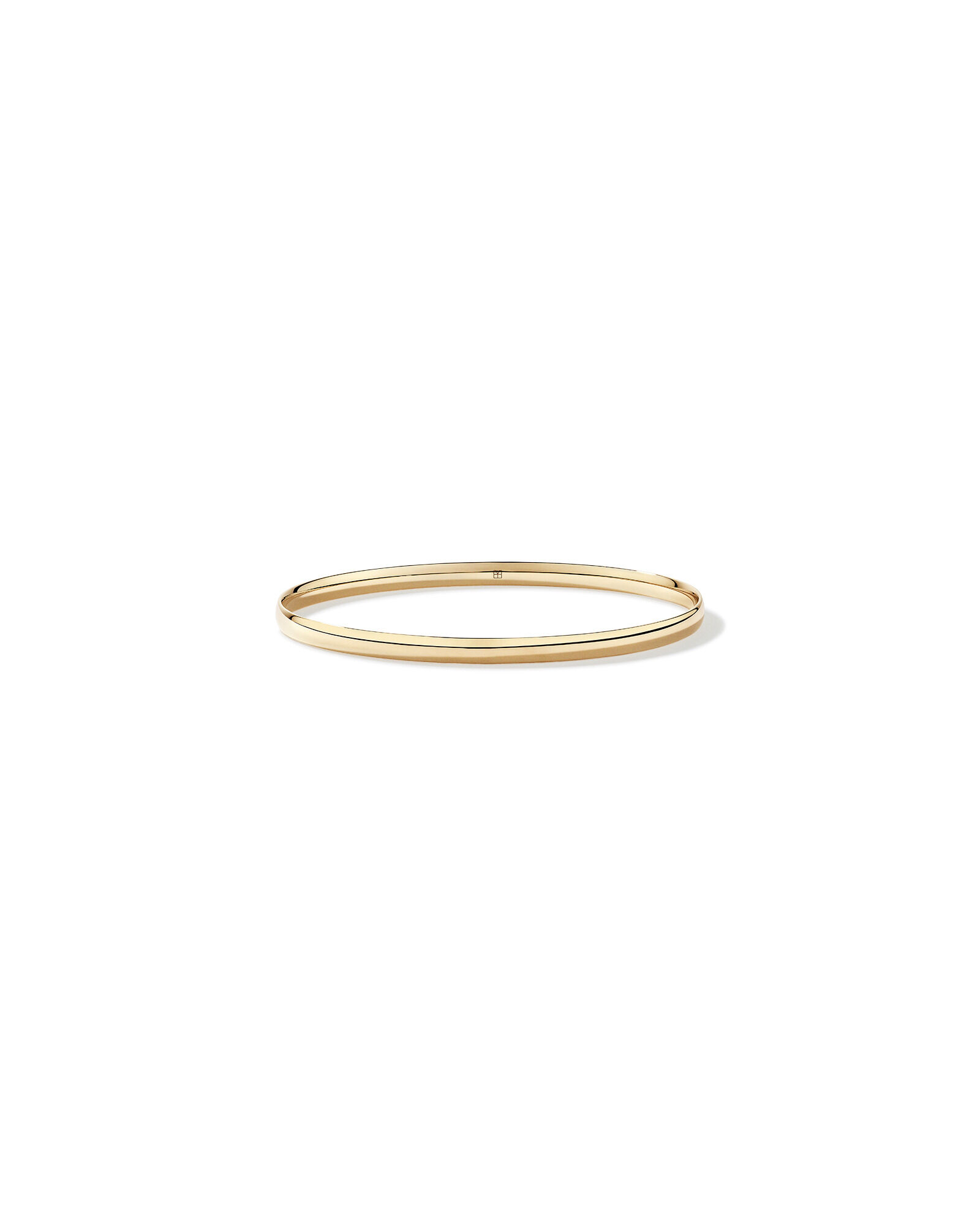 Classic Oval Bangle in 10kt Yellow Gold